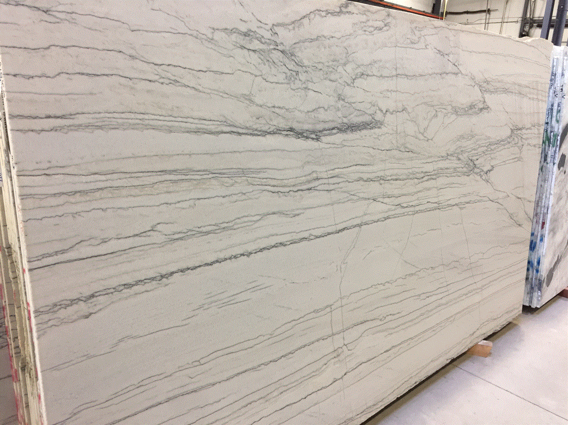 White Macaubas 2cm Polished Quartzite #161209-O (MCS)
